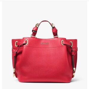 Michael Kors Large Greta Pebble Leather Satchel